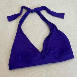 Mossimo Women's Blue Halter Bikini Top Beachwear Vacation Swimsuit